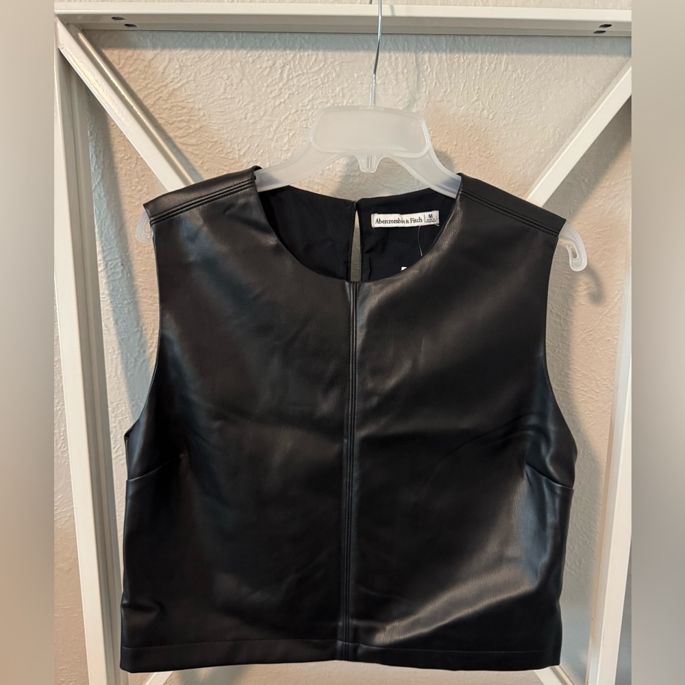 Abercrombie & Fitch Faux Leather top